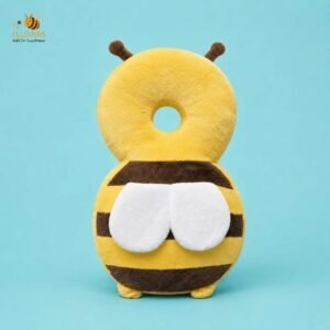 HoneyBee Yellow & Black Baby Head Protector Backpack