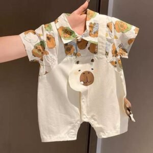 Short Sleeve Summer Overall Bodysuit